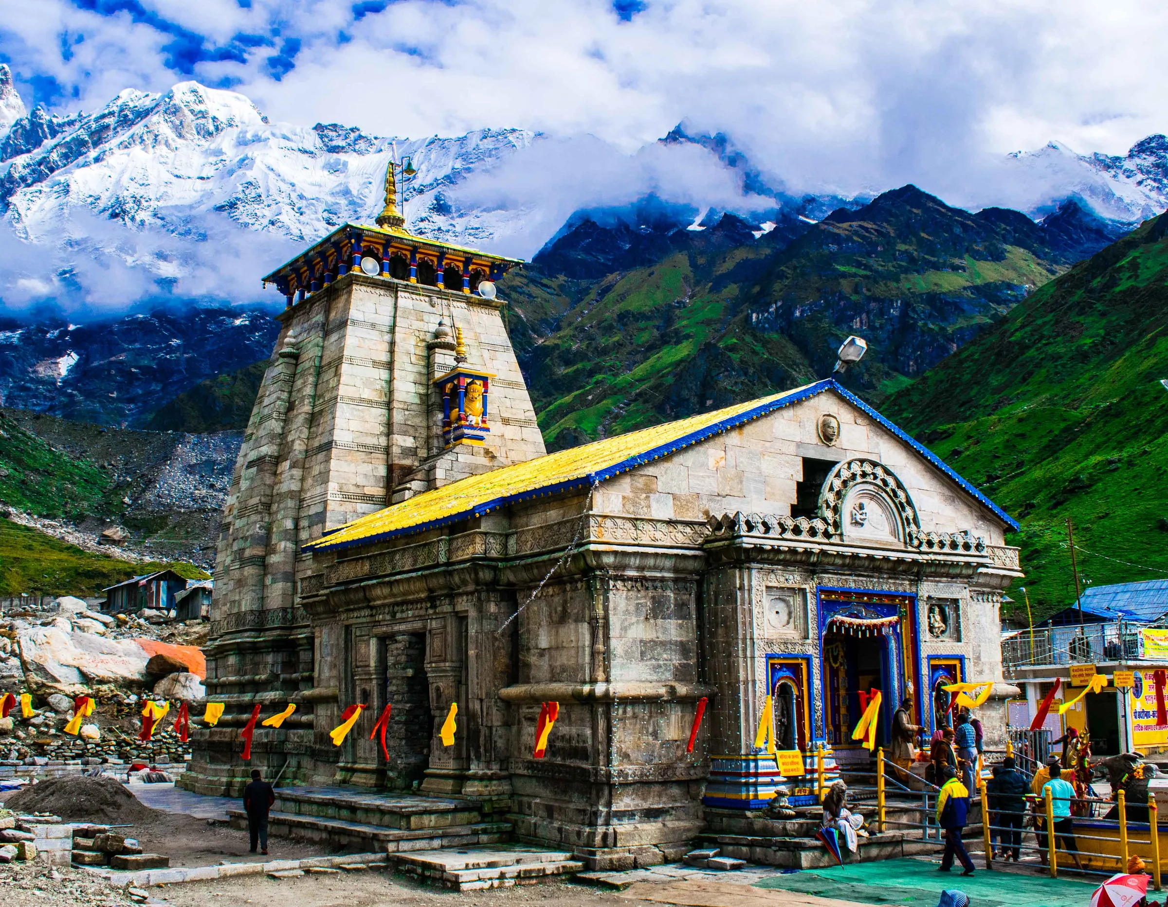 Kedarnath in the rainy season